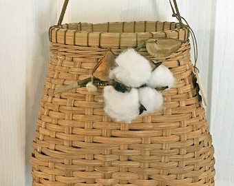 Pattern for Cotton Boll Wall Basket