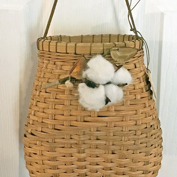 Pattern for Cotton Boll Wall Basket