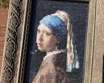 Girl with the Pearl Earring Vermeer cross stitch pattern ***PATTERN ONLY***