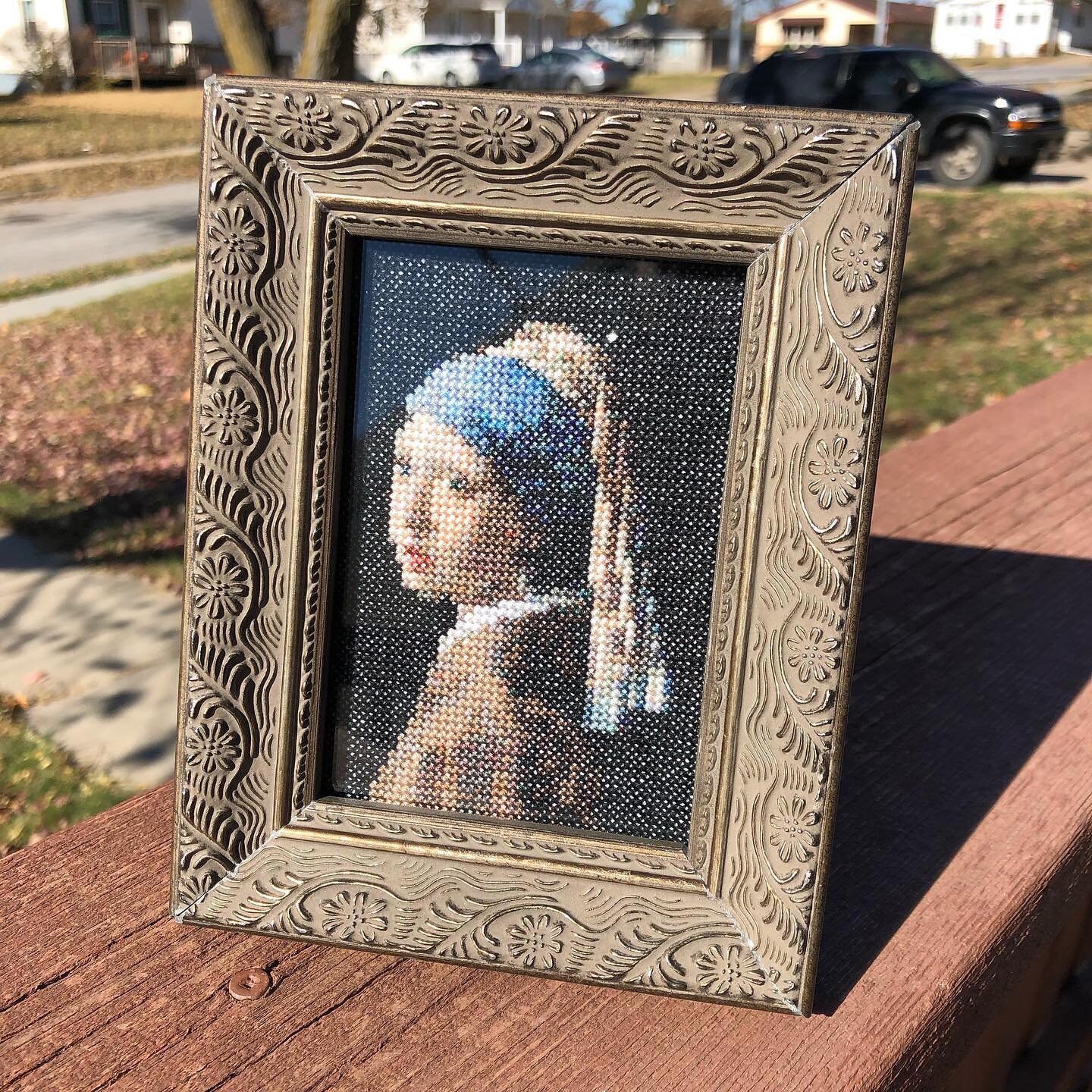 Girl With the Pearl Earring Vermeer Cross Stitch Pattern Etsy