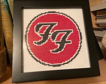Foo Fighters Logo Cross Stitch Pattern Dave Grohl 5" x 5" ***pattern only***