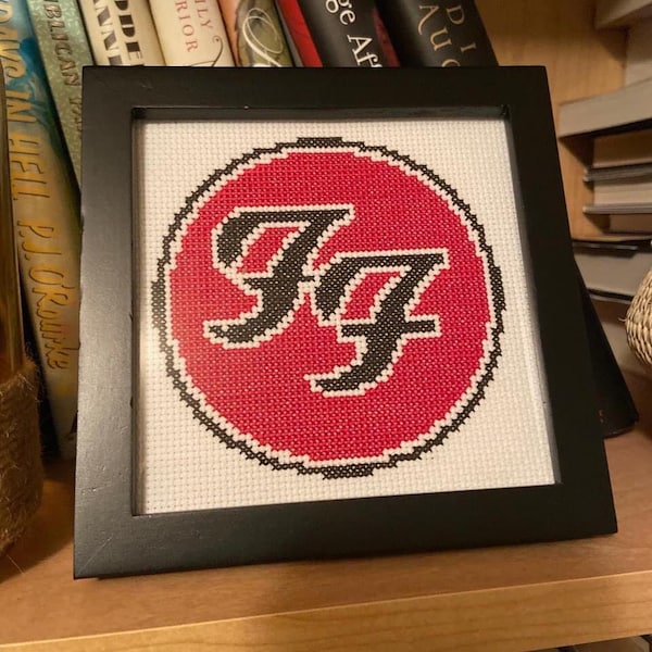 Foo Fighters Logo Cross Stitch Pattern Dave Grohl 5" x 5" ***pattern only***