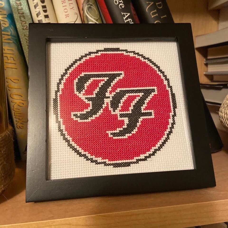 Foo Fighters Logo Cross Stitch Pattern Dave Grohl 5 X 5 pattern Only Etsy