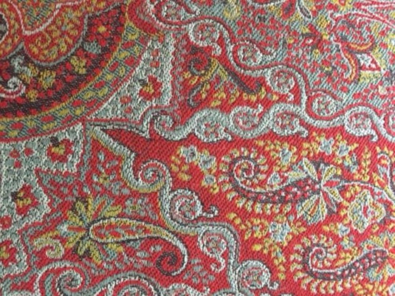 Ralph Lauren etienne Red Paisley Decorative Pillow Etsy