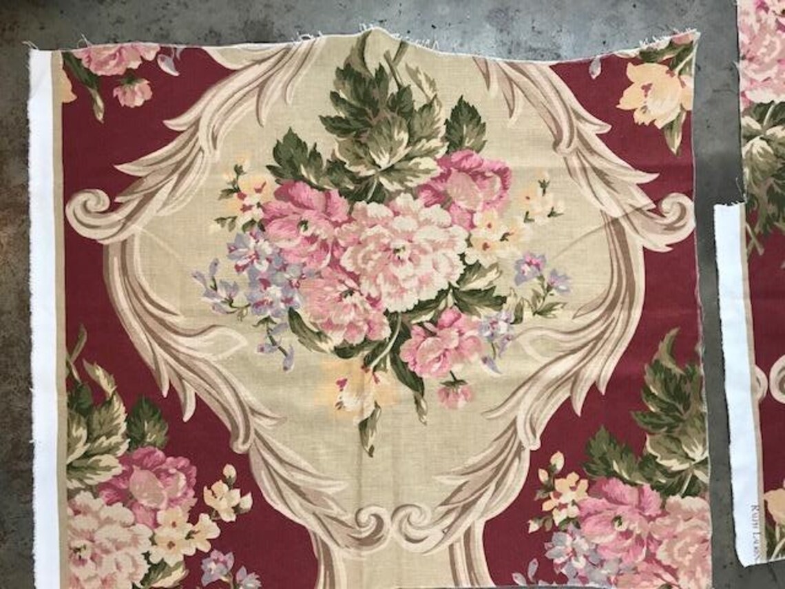 Ralph Lauren Knightsbridge Floral Fabric Remnants Etsy