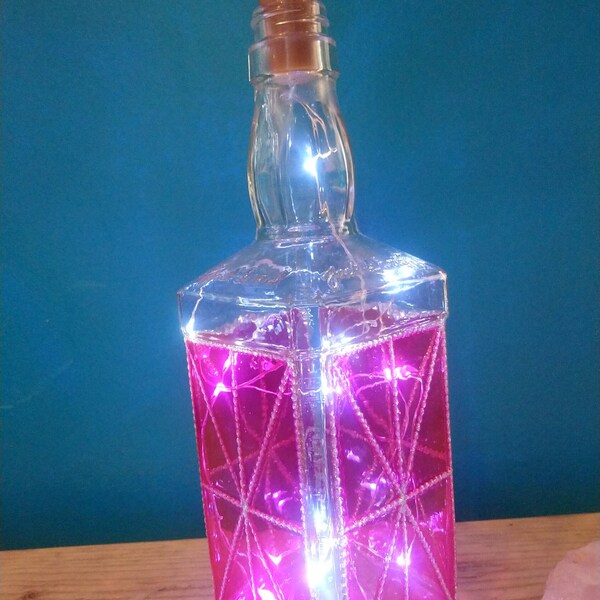 Decorative Glass Bottles Etsy UK