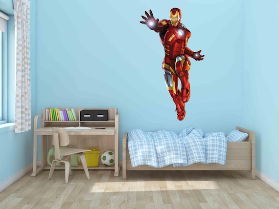 3 Sizes IRON MAN The Avengers Decal Removable WALL STICKER Home Decor Art Movie