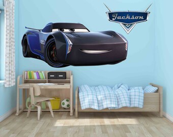 Disney Decals, Jackson Storm Wall Decal,Game Room, Cars Decals, Cars Wall Designs, Cars Wall Murals, Lightning Mcqueen Art,Cars, Cars 3
