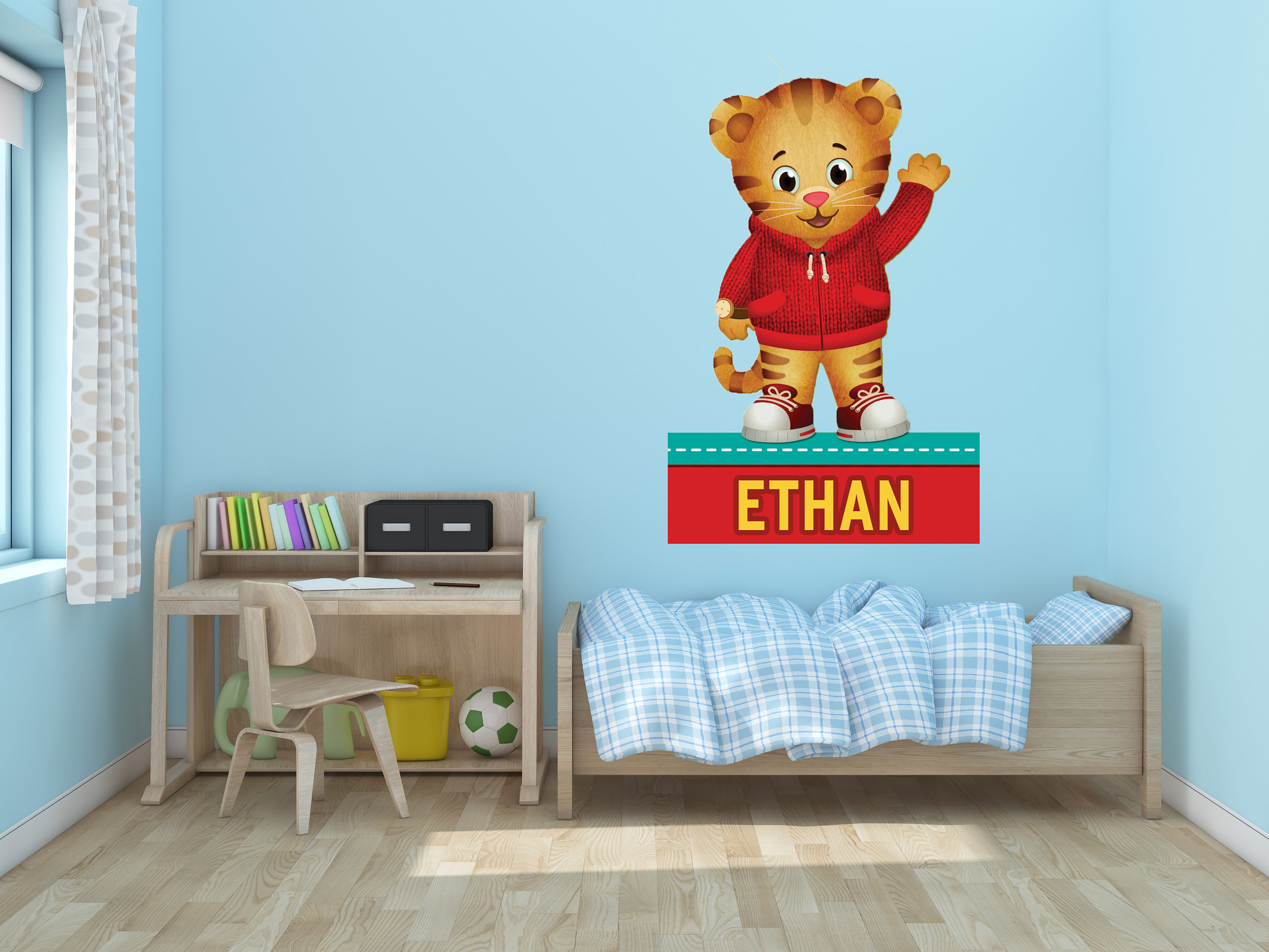 Daniel Tiger Decal Bedroom Wall Murals Daniel Tiger Wall Etsy