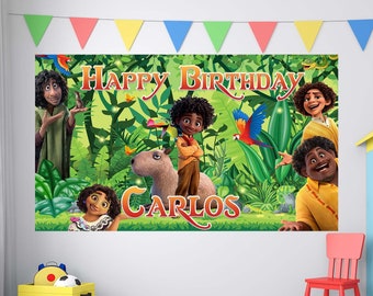 Encanto Birthday, Encanto Birthday Banner, Custom Encanto Backdrop, Antonio, Kids Birthday Decor, Custom Birthday Backdrop