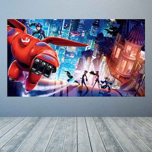 Baymax Wandbild, Baymax Art Decor, Big Hero 6 Aufkleber,Baymax Aufkleber,Fathead Wandbild,Big Hero 6 Kinderzimmer Designs,Baymax Sticker,Baymax,Disney