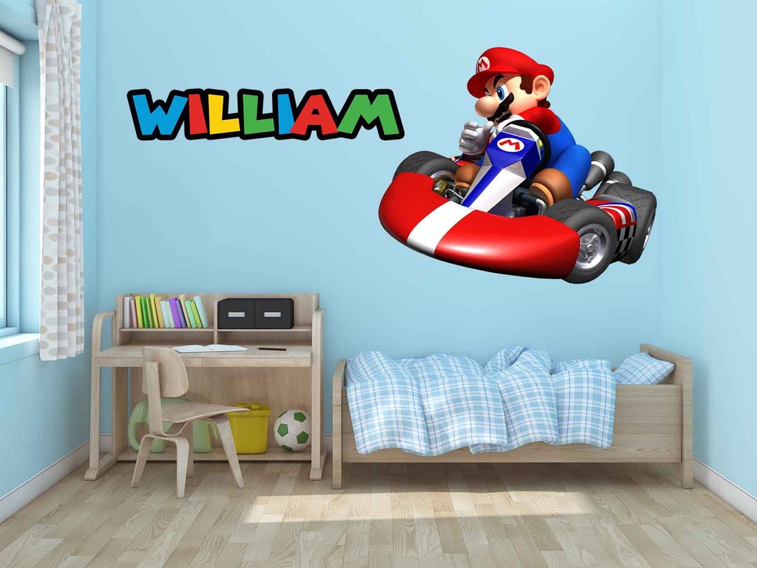 Super Mario Decals, Mario Decals, Game Room, Vintage Nintendo Decals