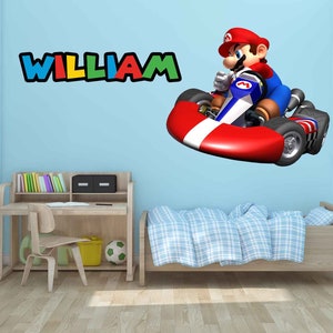 Super Mario-stickers, Mario-stickers, gamekamer, vintage Nintendo-stickers, Super Mario-muurontwerpen, Super Mario-muurschilderingen, Mario Art, Mario Kart