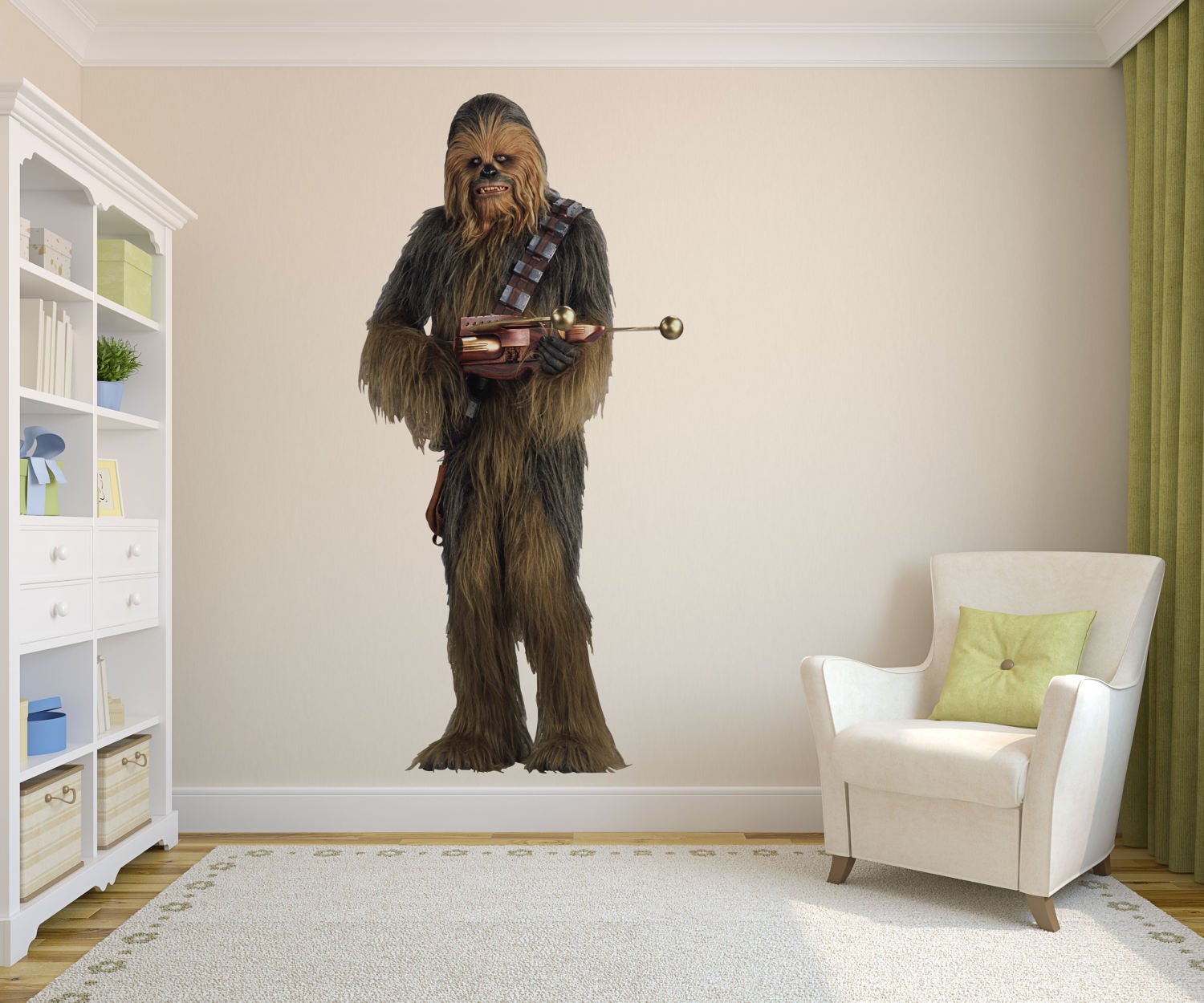 Chewbacca Wall Decal Star Wars Art Decor Star Wars Decal Etsy