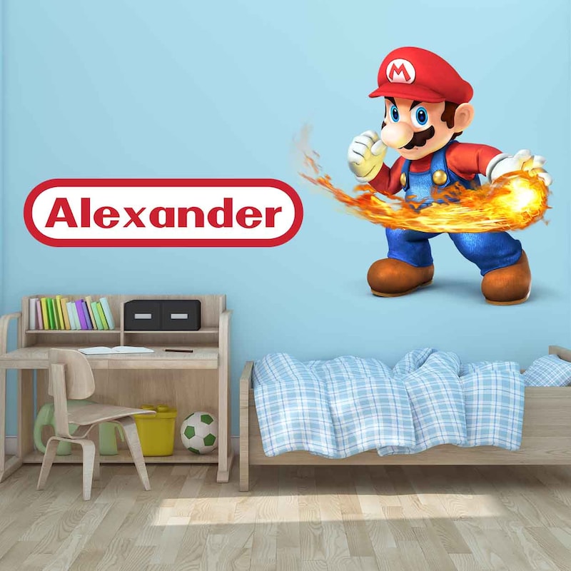 Mario Wall Decal - Etsy
