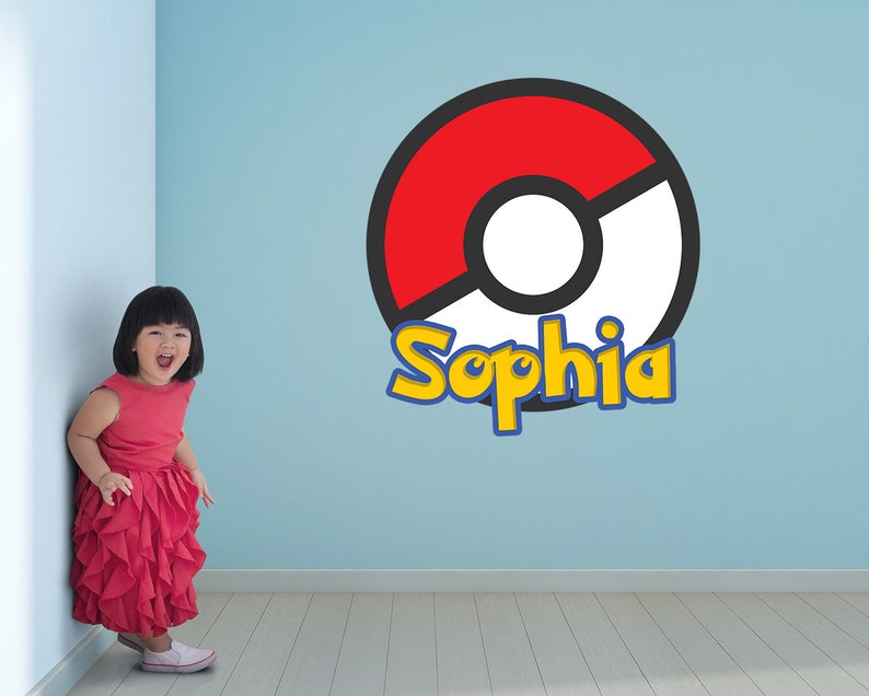 Pokemon Decal Pokemon Wall Design Pokemon Wall Mural Etsy