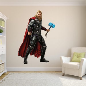 Disney Decals, Thor Wall Decal,Game Room Decals, Thor Decals, Thor Designs, Thor Wall Murals, Thor Decal, Avengers, Infinity War Decal, Thor