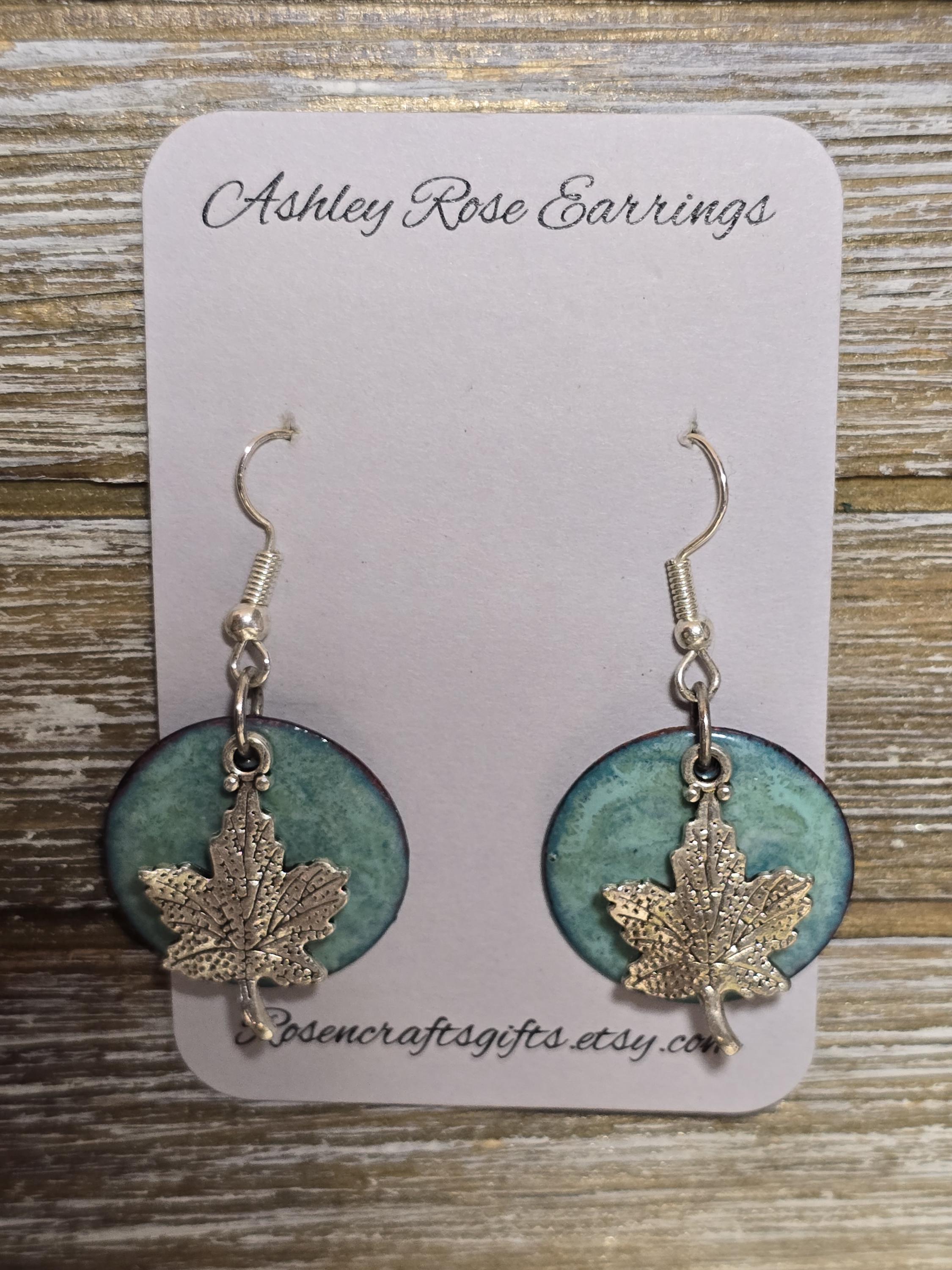 Silver Leaf with Green background