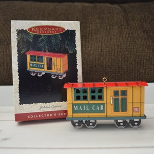 Yuletide Conrad Mail Car Hallmark Keepsake Ornament #3 In the Yuletide Central Series Train Collector