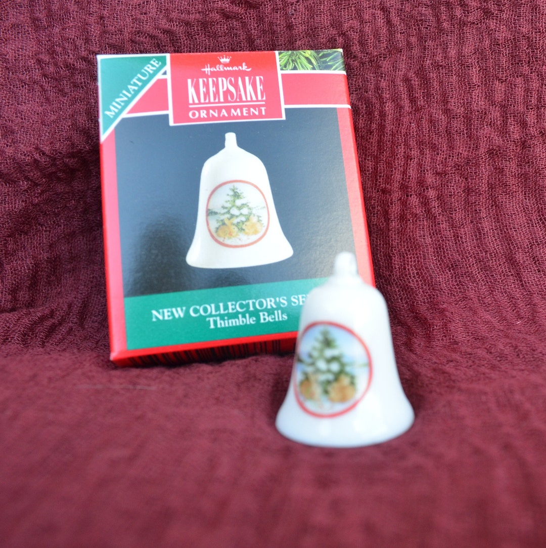 Vintage Hallmark Keepsake Ornament thimble Bells Collector's Series