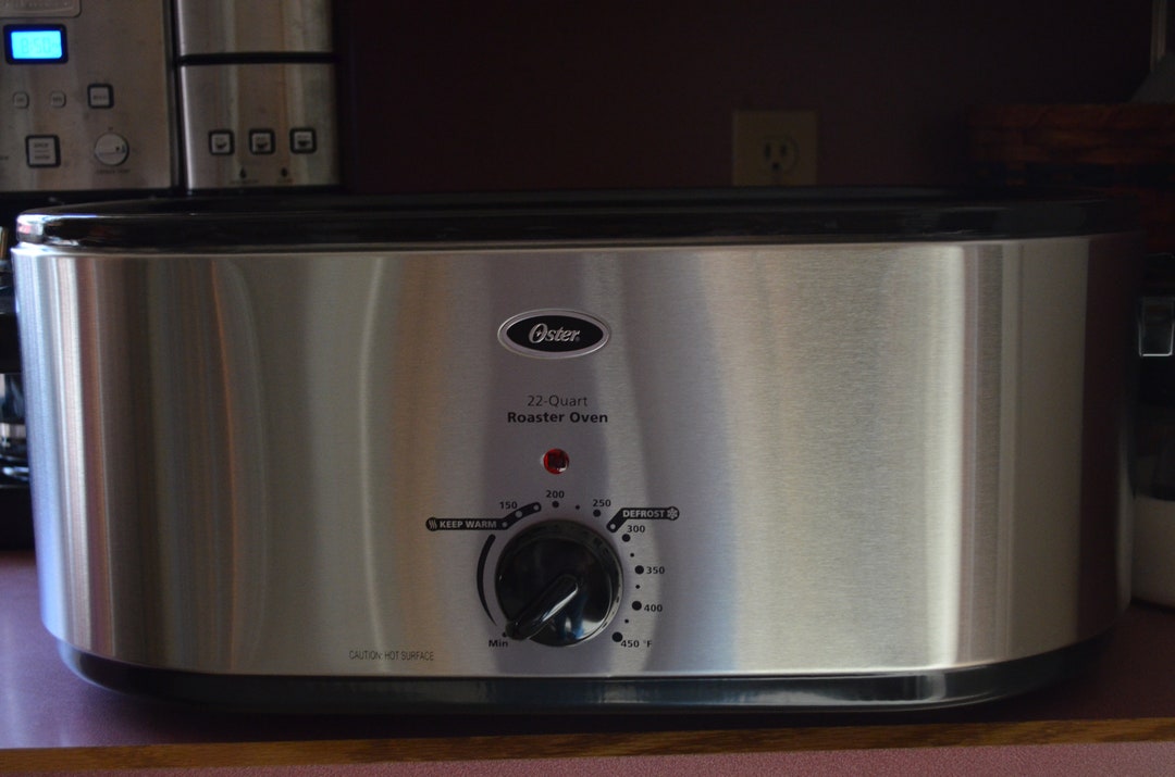 Oster Roaster Oven 22 Quart Electric Stainless Steel Removable Etsy