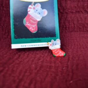 Hallmark Keepsake Miniature Ornament &quot;Secret Pal&quot; Vintage Dated 1993