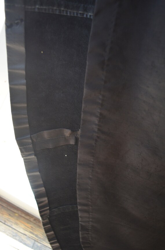 Ladies Full Length Leather Coat Black Vintage Lon… - image 4