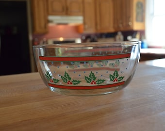 Christmas Serving Dish Candy Cereal Dip Bowl  2 1/2 Cups KIG MALAYSIA