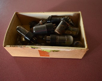 Vintage Tubes RCA Radio Tubes Electric Glass Tubes TV Tubes Collectible Tubes