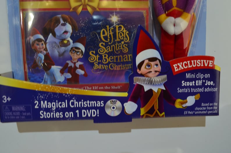 Elf on the Shelf With Mini Scout Elf Joe DVD 21 Elf Pets Fox Etsy