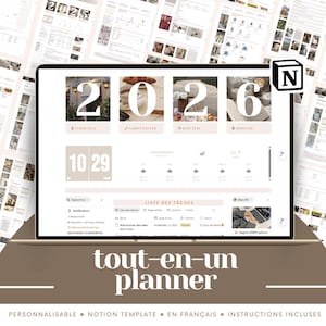 2026 Notion Life Planer Template: All-in-One Digitales Dashboard (Französisch)
