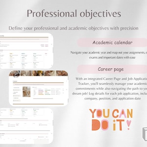 Define your professional and academic objectives with academic calendar nand career page