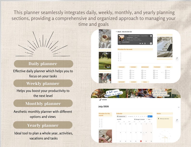 2026 Notion Template Planner: Ultimate Digital Life Planner - Etsy