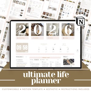 2026 Notion Template Planner: Ultimate Digital Life Planner