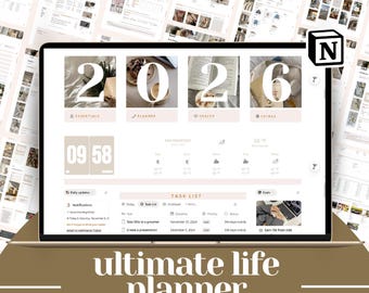 2026 Notion-sjabloonplanner: ultieme digitale levensplanner