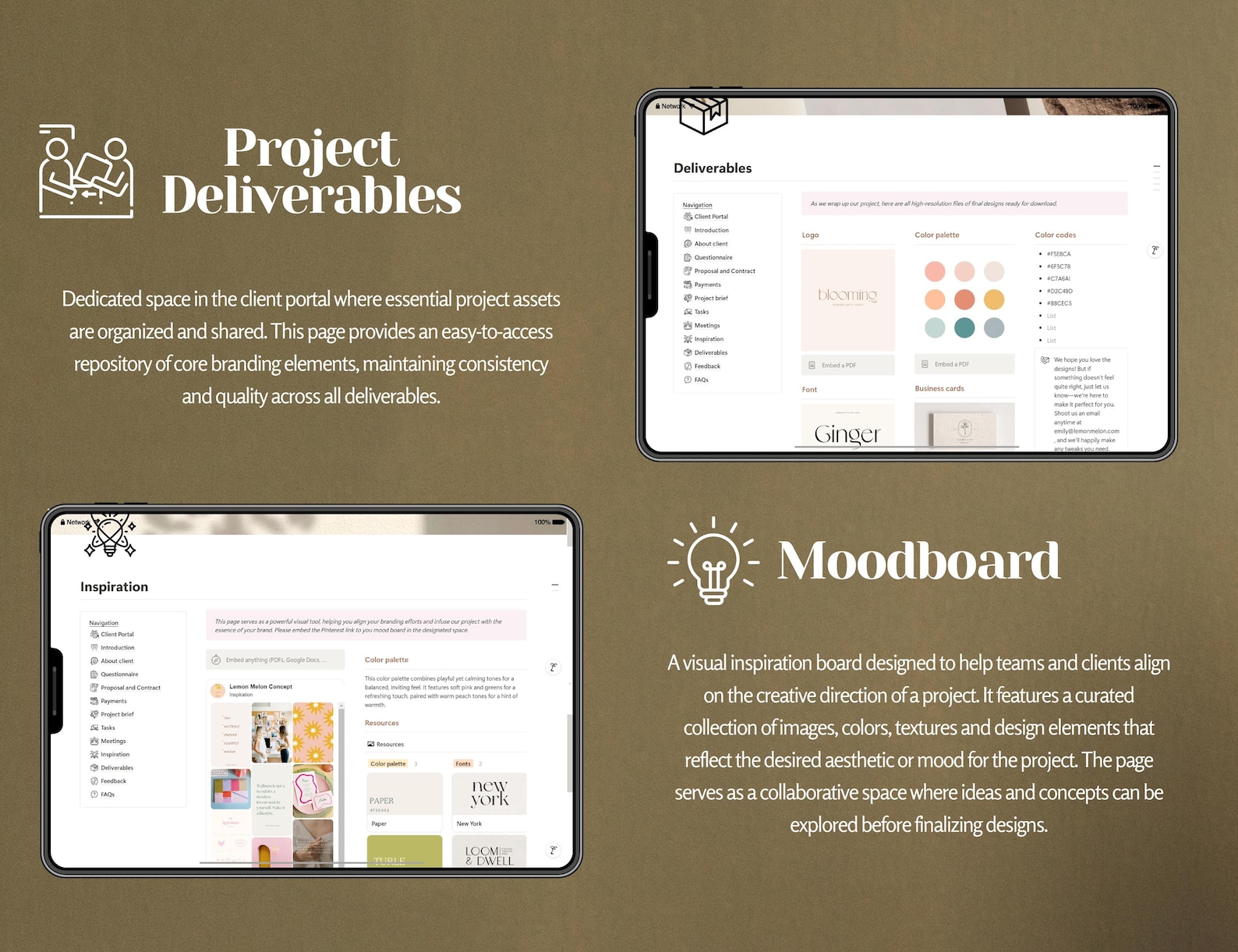 Notion Client Portal Template: Project Management Dashboard, Client ...