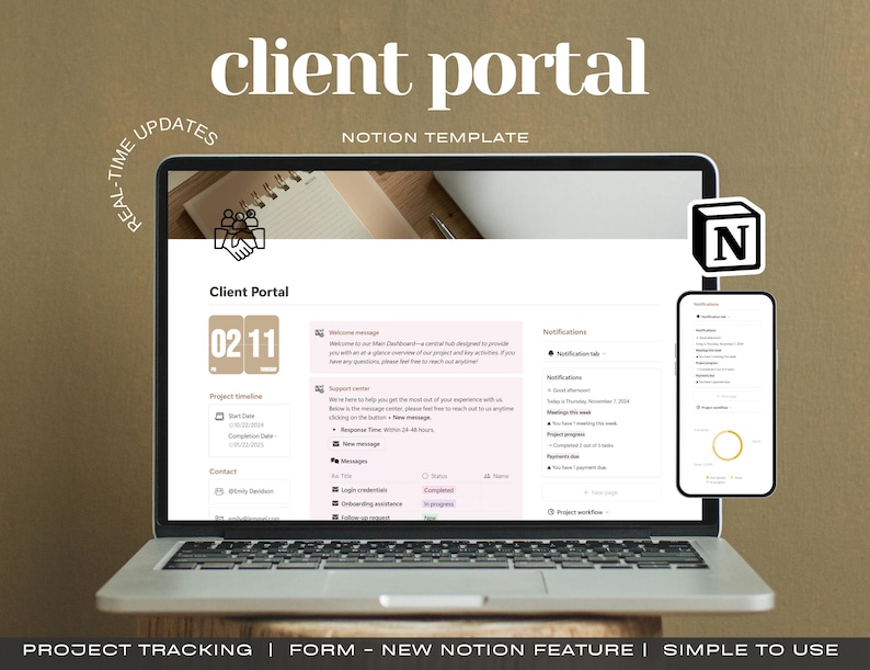 Client Portal in Notion