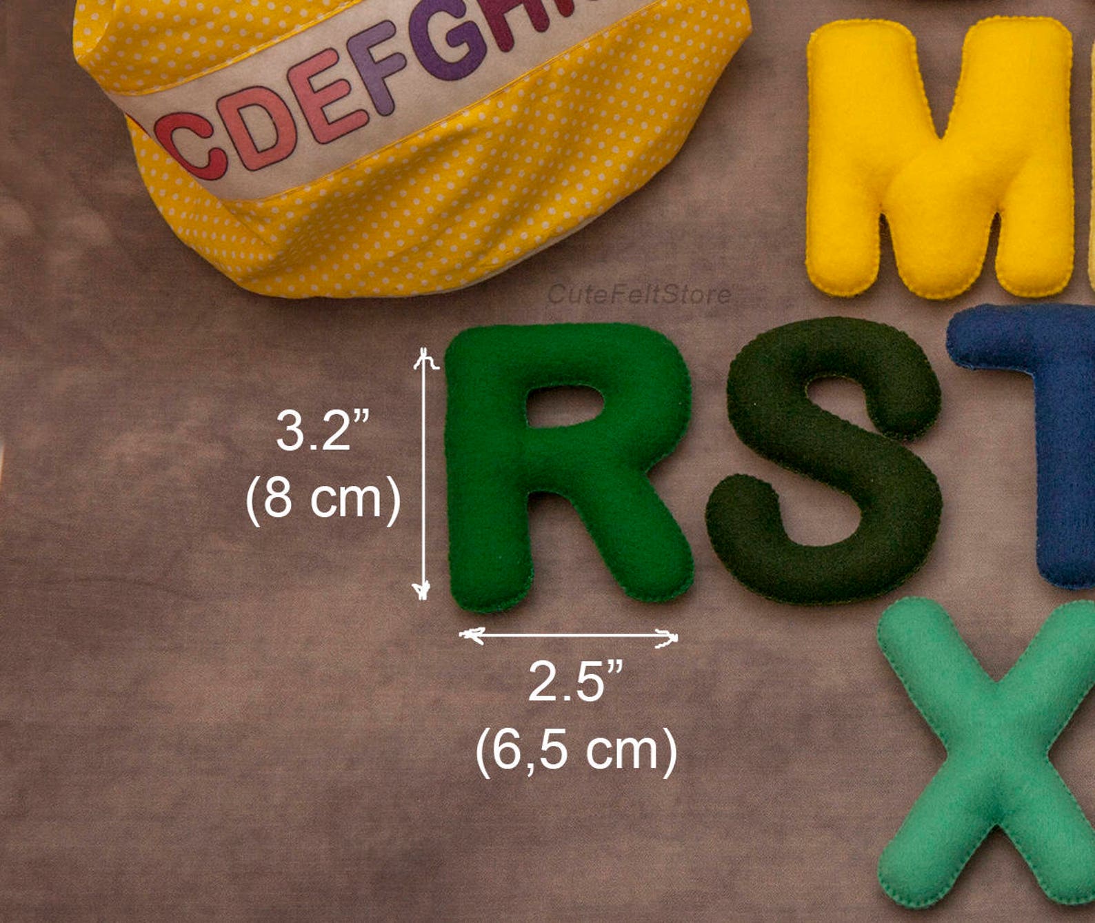 Felt Stuffed Alphabet With or Without upper Case Etsy