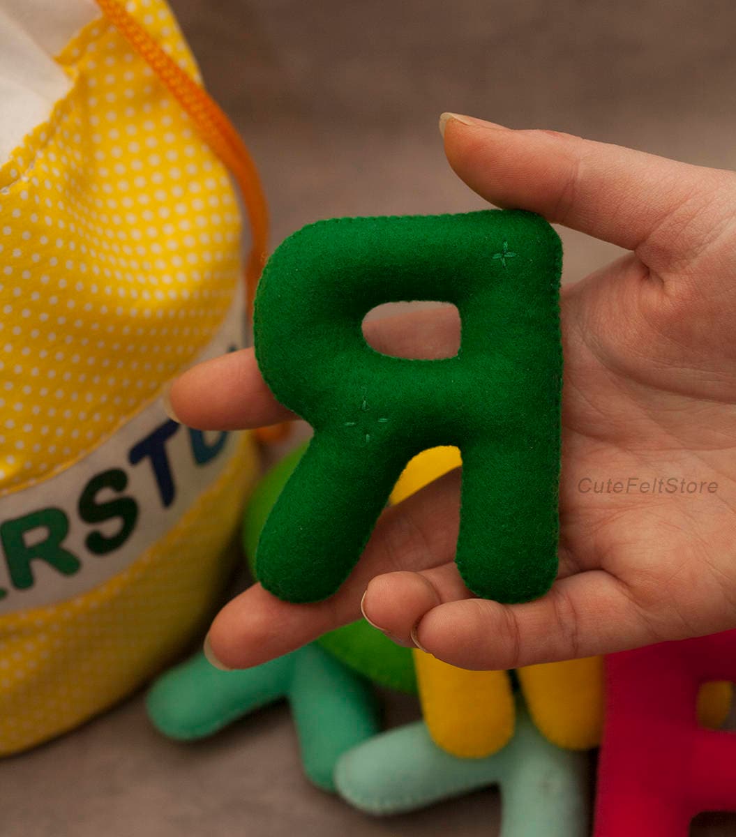 Felt Stuffed Alphabet With or Without upper Case Etsy