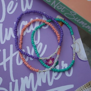 The Summer I Turned Pretty inspired bracelet, TSITP Morse Code Infinity bracelet, Gift for teens, Beaded bracelet, Team Conrad