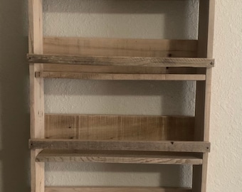 Wooden spice rack, spice rack, kitchen storage, kitchen, storage, rack, kitchen rack, spice, pallet spice rack, pallet rack, cabinet