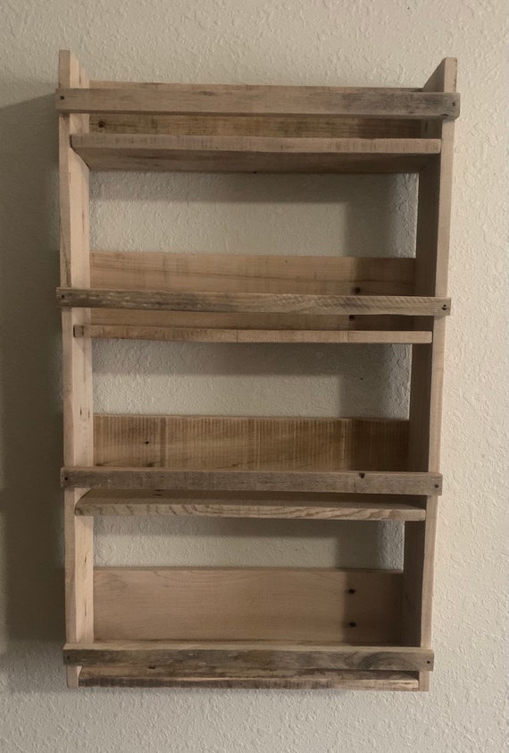 Wooden Spice Rack, Spice Rack, Kitchen Storage, Kitchen, Storage, Rack, Kitchen  Rack, Spice, Pallet Spice Rack, Pallet Rack, Cabinet 