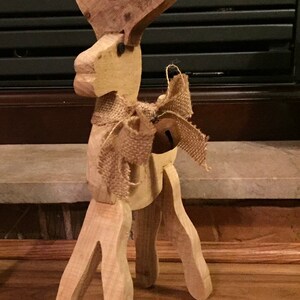 Wooden reindeer, reindeer, Christmas decor, holiday decor, rustic, deer, reindeer decor, cutout, wooden cutout