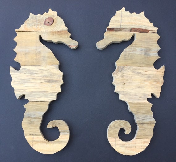 wooden seahorse