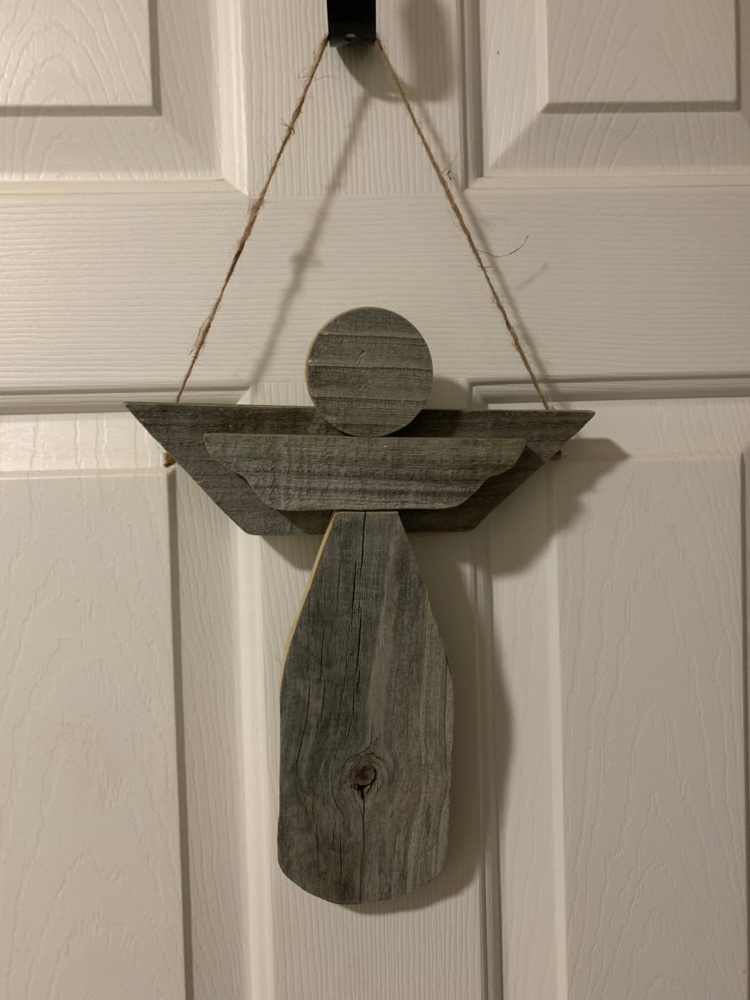 Hanging Wooden Angel, Wooden Angel, Rustic Angel, Hanging Angel, Angel, Christmas Decor