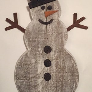 Snowman, wooden snowman, rustic snowman, pallet snowman, Christmas snowman, Christmas decorations, Christmas, wall hanging, door hanging