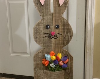 Wooden Easter bunny, wooden bunny, Easter bunny, standing bunny, decorative Easter bunny, rustic bunny