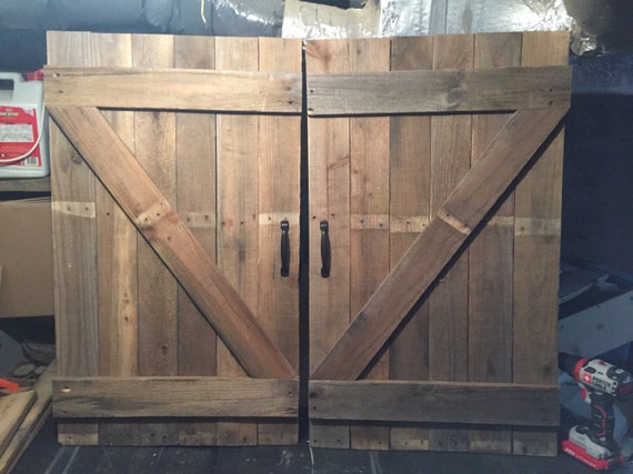 Rustic Wooden Barn Doors Shutters Farm House Decor Barn Etsy