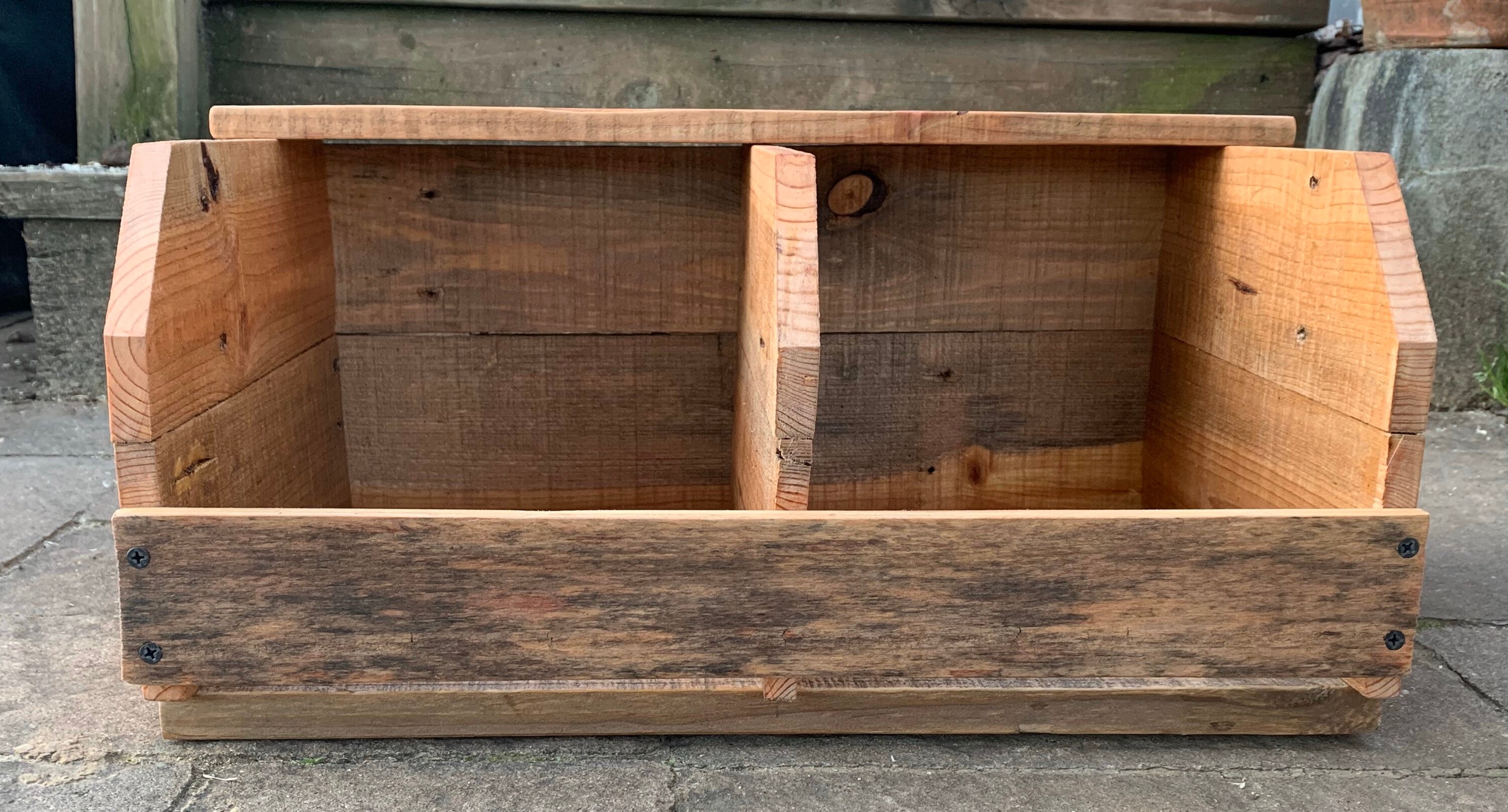 Rustic Wooden Fruit Vegetable Bin Fruit Bin Veggie Bin Etsy