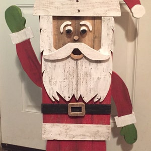 Wooden Santa, Santa, Pallet Santa, Christmas Decor, Christmas ...